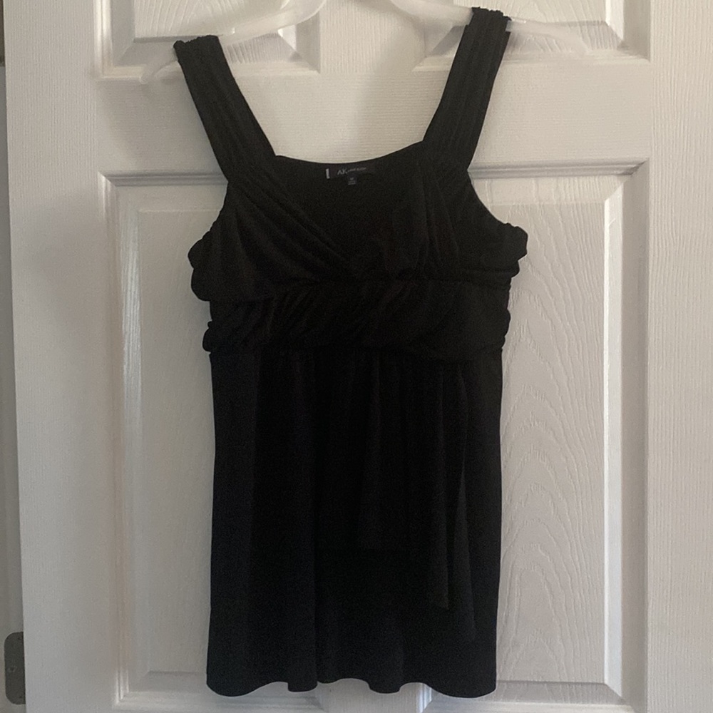 Anne Klein Ruched Babydoll Top NWOT